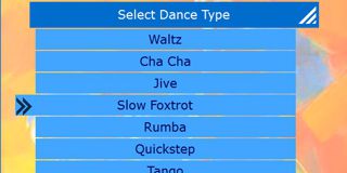 Dance menu